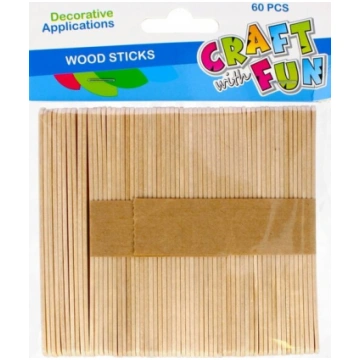 Dekoratīvie koka kociņi, 60 gab. Craft with fun