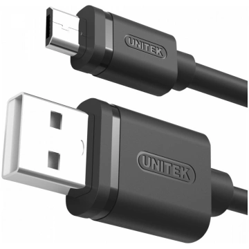 USB - microUSB CABLE 2.0 2M, M/M; Y-C455GBK