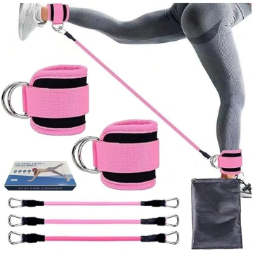 Potīšu elastīgo lentu komplekts, 3 fitnesa lentes 