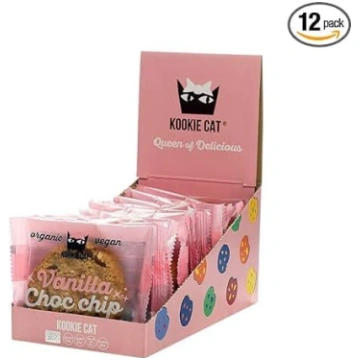 Kookie Cat vaniļas cepumi ar šokolādes gabaliņiem 