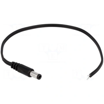 Cable | wires,DC 5,5/2,1 plug | straight | 0.5mm2