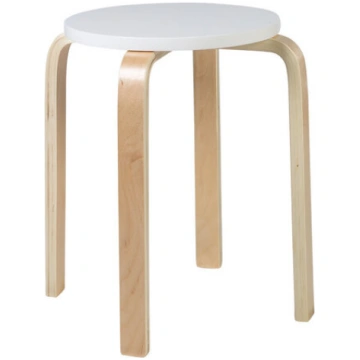 Taburete Home4You Sixty-1, balta/brūna
