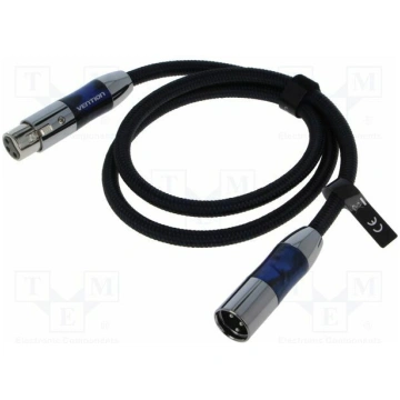 Cable; XLR male 3pin,XLR female 3pin; 3m; Plating: