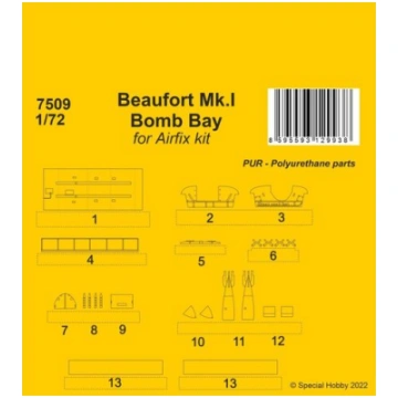Beaufort Mk.I Bomb Bay 1/72 (for Airfix kit) CMK
