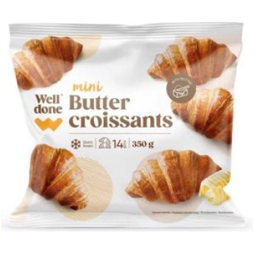 Saldēti Mini sviesta kruasāni WELL DONE 350g