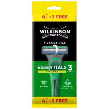 WILKINSON SWORD Essentials 3 Sensitive Men"s vienr