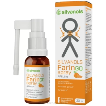 Silvanols FarinGospray Apelsin, 20 ml Sia SILVANOL