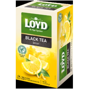 Melnā tēja LOYD ar citronu 20x1,7g (450-11578)