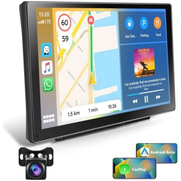 9 collu pārnēsājamais auto radio ar bezvadu Carpla