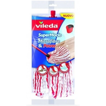 Vileda Microfibre Power Mop head Red White ( 15791