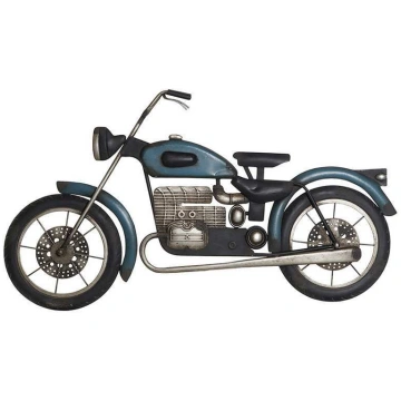 Moto d'epoca da parete Colore Blu Modellini V