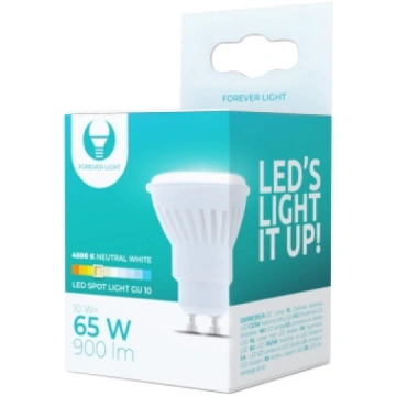 FOREVER LIGHT LED bulb GU10 10W 230V 4500K 900lm c