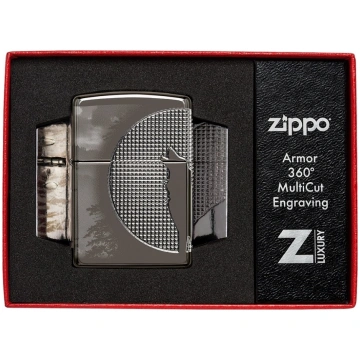 Zippo Lighter 49353 Armor® Wolf Design 49353