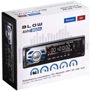 Auto radio BLOW AVH-8624 — FM RDS, 45W RMS, Blueto