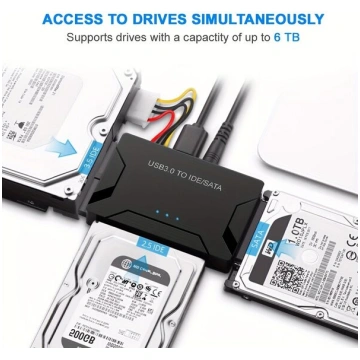 USB 3.0 SATA IDE Diska Lasītājs, Universāls Adapte