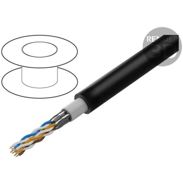 Wire; ETHERLINE® ROBUST; 4x2x26AWG; Cat 7; strande
