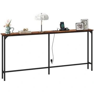 Narrow Wood Console Table, 20 cm Deep, Console Tab