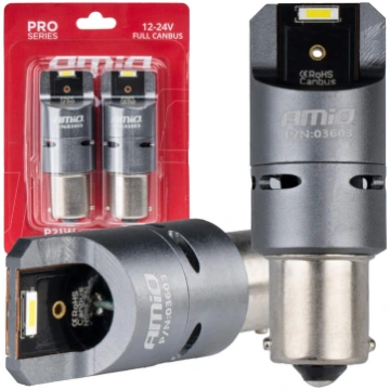 Led spuldzes pilna canbus pro ba15s p21w 2x1860smd