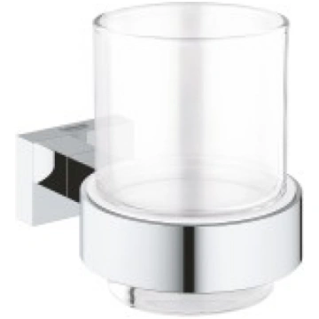 Grohe Essentials Cube Glāzes turētājs, hroms 40755