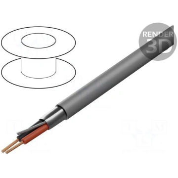 Wire: loudspeaker cable | 1x2x0.34mm2 | 1x2x22AWG 