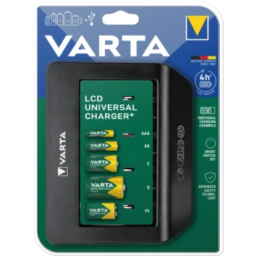 Universāla lādējamā ierīce LCD Universal+ ar displ