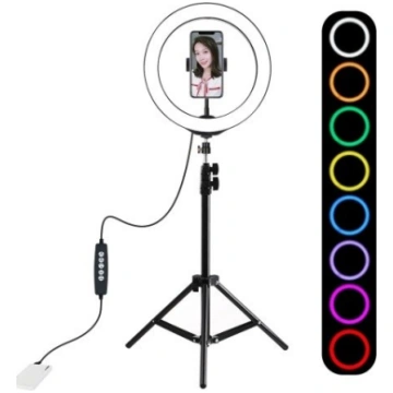 Puluz gredzenveida riņķis LED gaismas lampa RGBW,