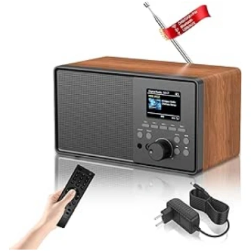 DAB+/DAB retro radio ar Bluetooth 5.0 un tālvadība