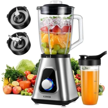 GDOR 1200 W Smoothie Maker 2-1 Stand Mixer Stikls