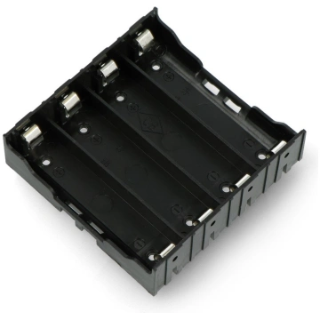 Cell holder for 4 x 18650 batteries without wires 
