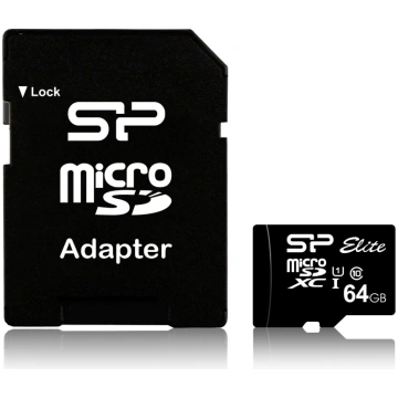 Silicon Power Elite 64GB microSDXC Memory Card (Cl