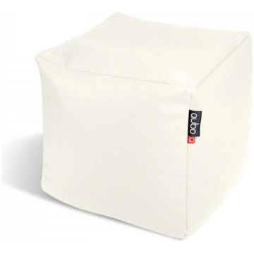 Pufs Qubo™ Cube, mākslīgā āda, krēmkrāsā