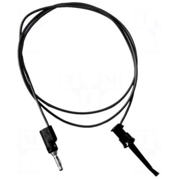 Test lead | 5A | clip-on hook probe,banana plug 4m
