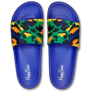 Pludmales čības Happy Socks Pool Slider Leopard SD
