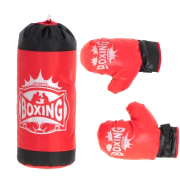 Boksa bumbieris Boxing Set 6178, melna krās./sarka