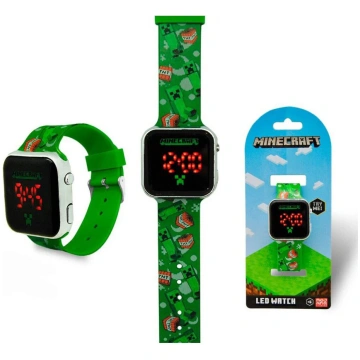 Minecraft TNT digitālais LED pulkstenis