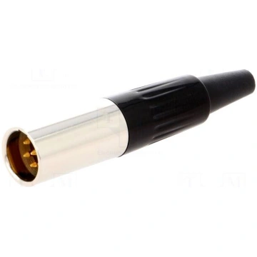 Plug | XLR mini | male | PIN: 6 | for cable | sold