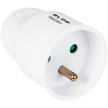 GN-171 PR single socket with grounding, white Blow