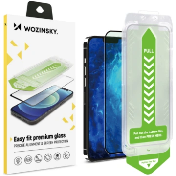 9H tempered glass with mounting frame for iPhone 1