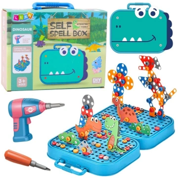 Leantoys Komplekts Skrūvēšanai Diy Koferis Puzle D