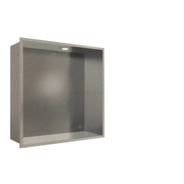 Tērauda dušas niša ar LED gaismu/100*300*300mm/gra