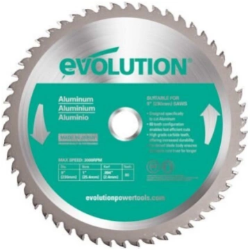 Evolution zāģis alumīnijam 230mm / 80 zobiem