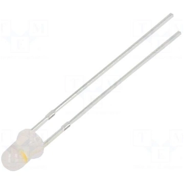 LED | red/warm white | 3mm | 30° | Front: convex |