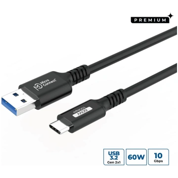 MicroConnect Premium USB-C to USB-A cable 1,5m, 10