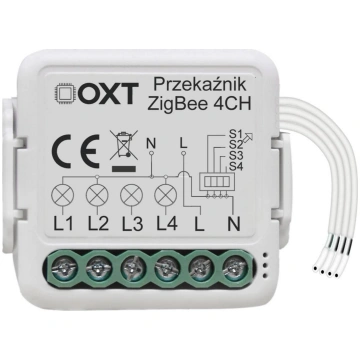 Oxt Modulis Oxt Mini Relejs 4 Obwody Zigbee Tuya