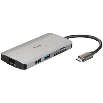 D-Link | 8-in-1 USB-C Hub with HDMI/Ethernet/Card 