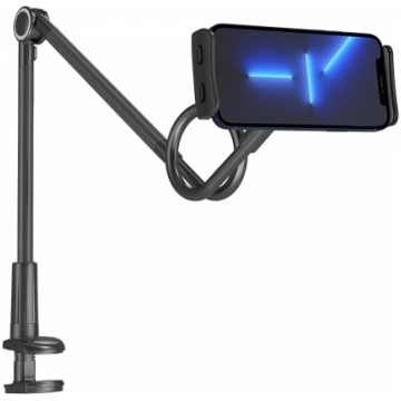WOZINSKY long flexible phone and tablet holder bla