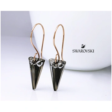 Bronzas Auskari ar Swarovski Kristāliem Eksimanta.
