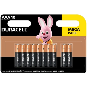 Baterijas DURACELL AAA, LR03, 10 gab