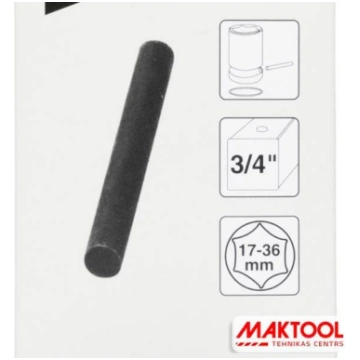 Sprosttapa 17-36mm spēka patronām/ muciņām 3/4" Ma