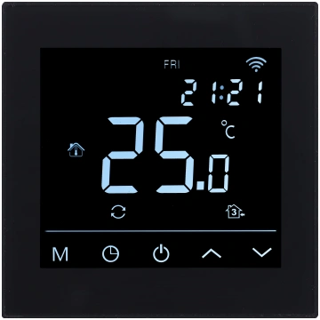 Grīdas termostats Heatcom HC91, padziļinājumā, mel